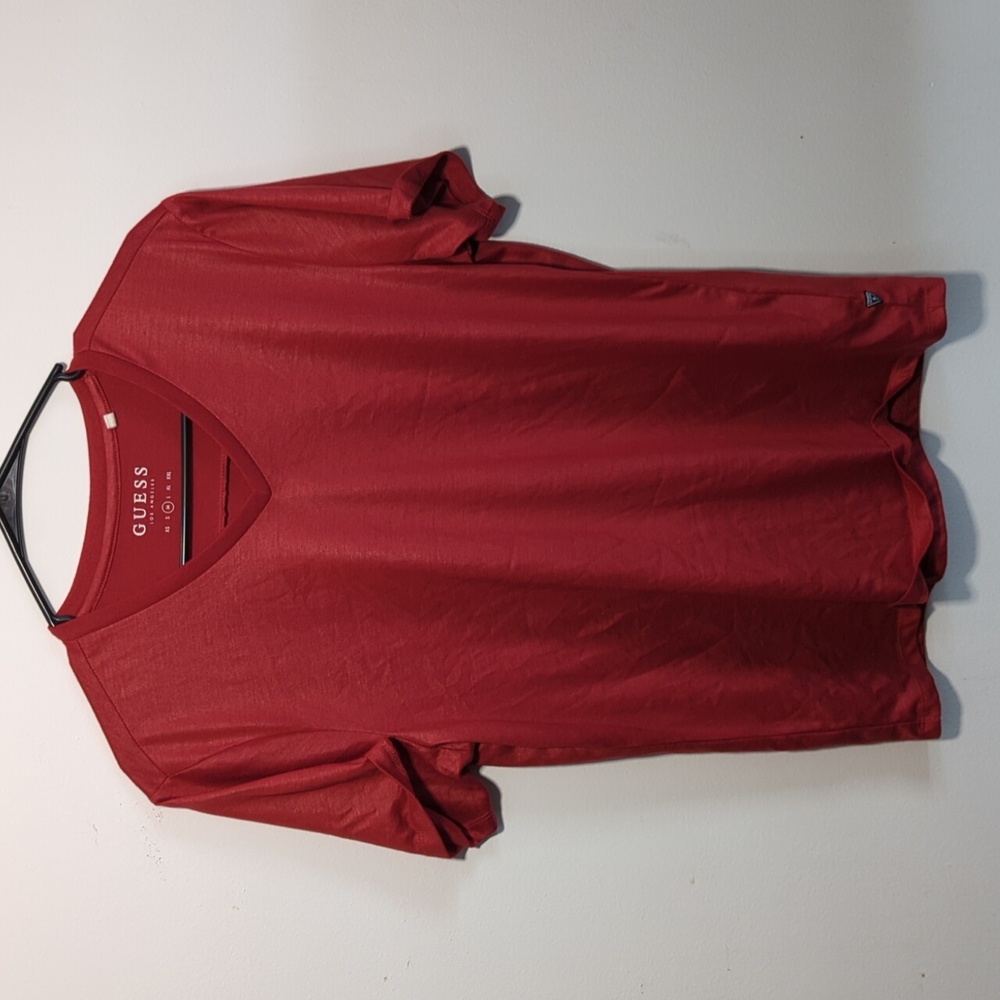 Guess Red V Neck